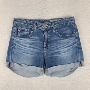 AG Adriano Goldschmied Jeans Shorts Womens 26 The Hailey Ex Boyfriend Roll Up 4"
